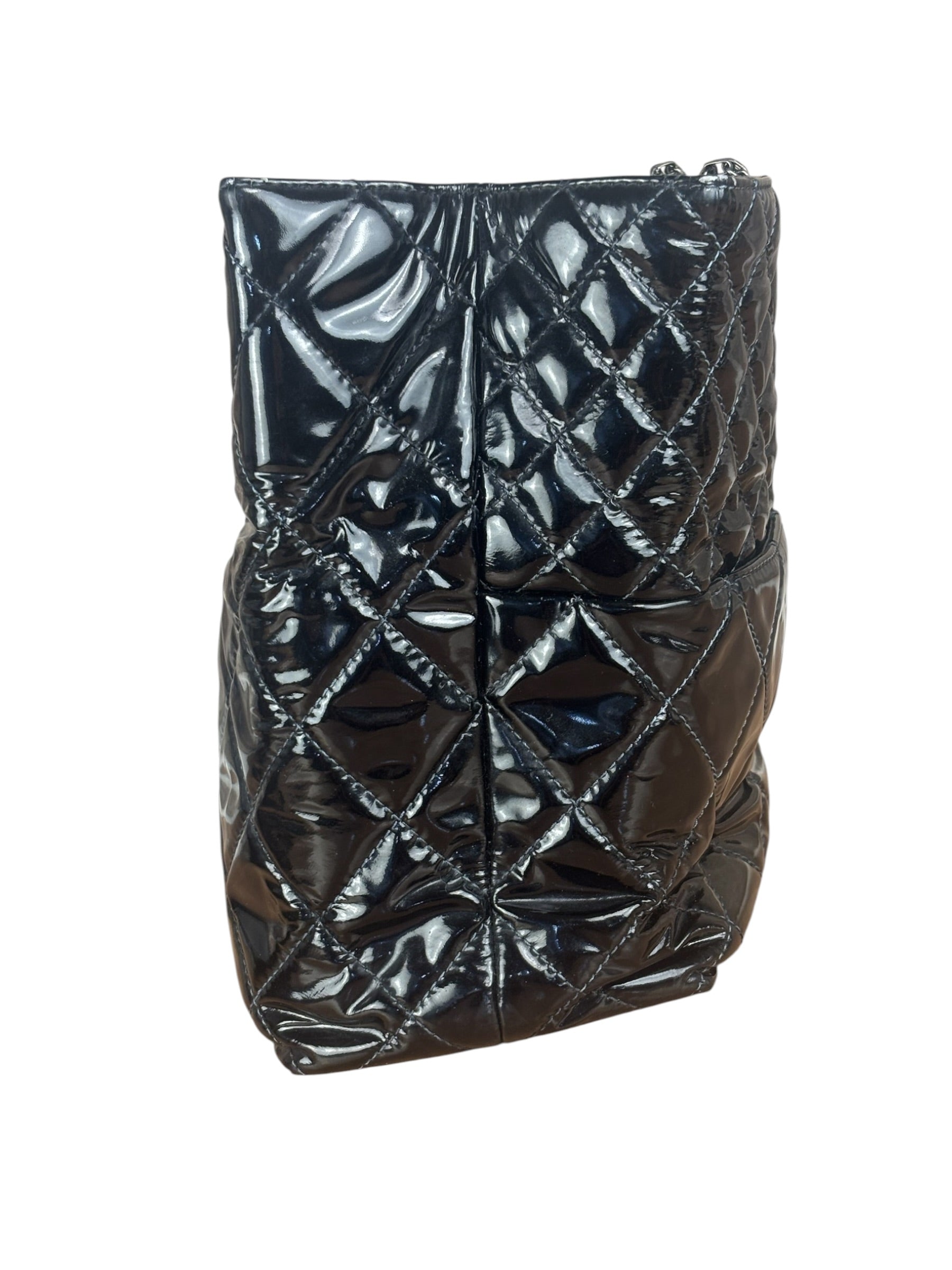 Chanel Black Patent Leather 2.55 Reissue Tote Bag 2010