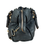 Balenciaga Black Leather Giant Gold City Two-Way Bag 21