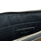 Yves Saint Laurent Black Grain De Poudre Zipped Tablet Holder