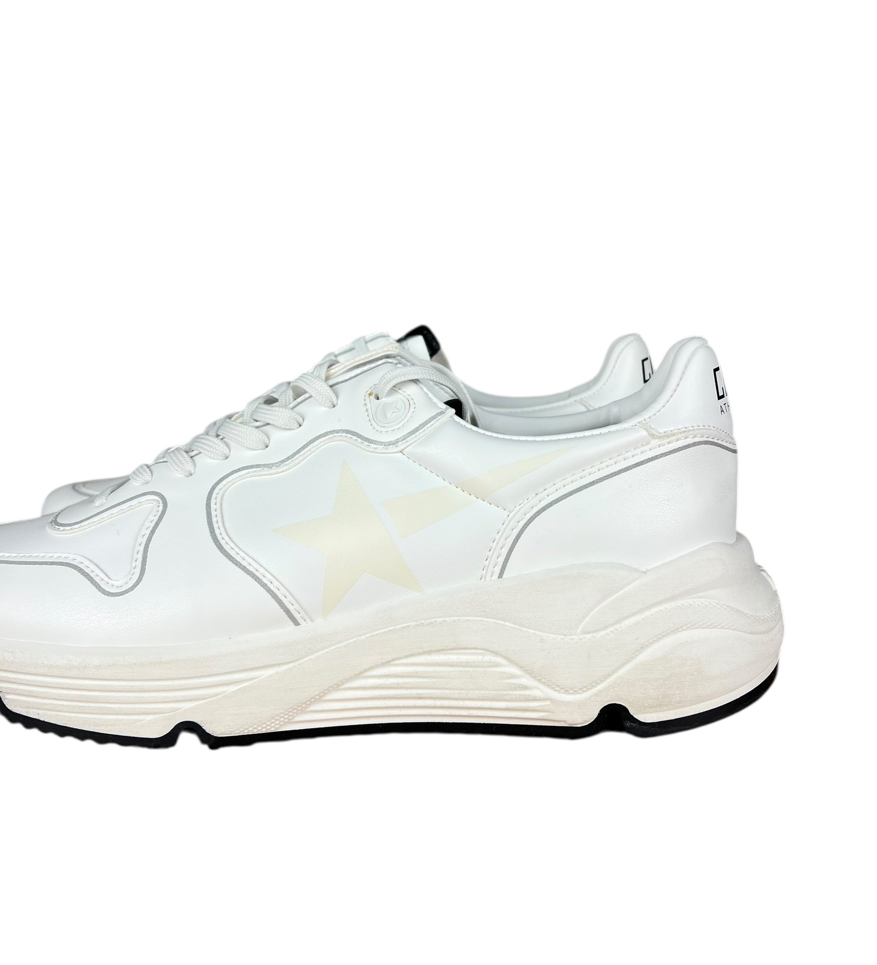 Golden Goose White Running Sole Sneakers