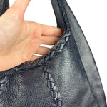 Bottega Veneta Blue Intrecciato Hobo Shoulder Bag