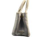 Prada Grey Denim Canapa Logo Tote