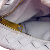 Bottega Veneta Chalk Suede Mini Jodie Handbag
