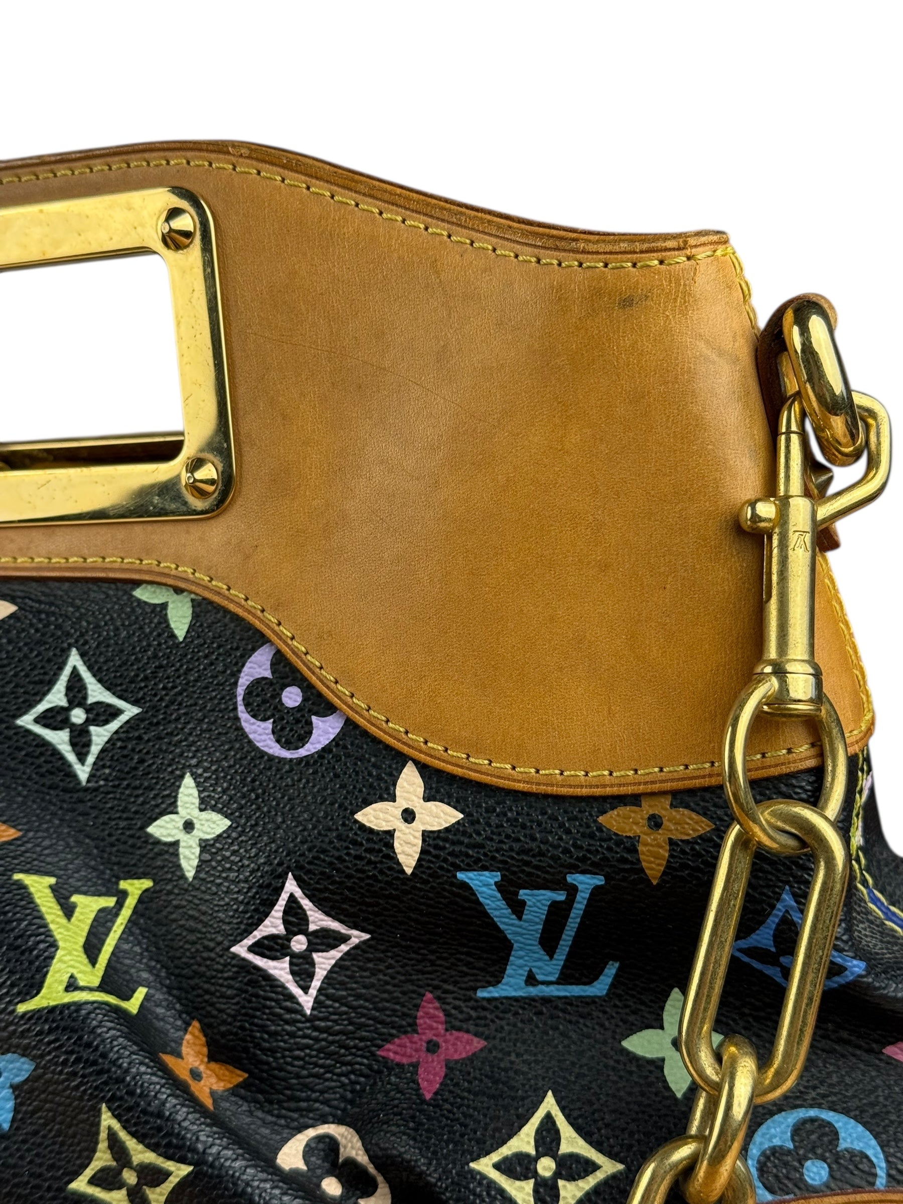 Louis Vuitton Black Murakami Judy MM Handbag