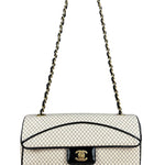 Chanel East West Beige Jersey Flap Bag 2002