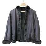 Flash Moonbat Brown Rabbit Fur Reversible Coat