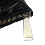 Bottega Veneta Black Leather Maxi Intrecciato Padded Pouch