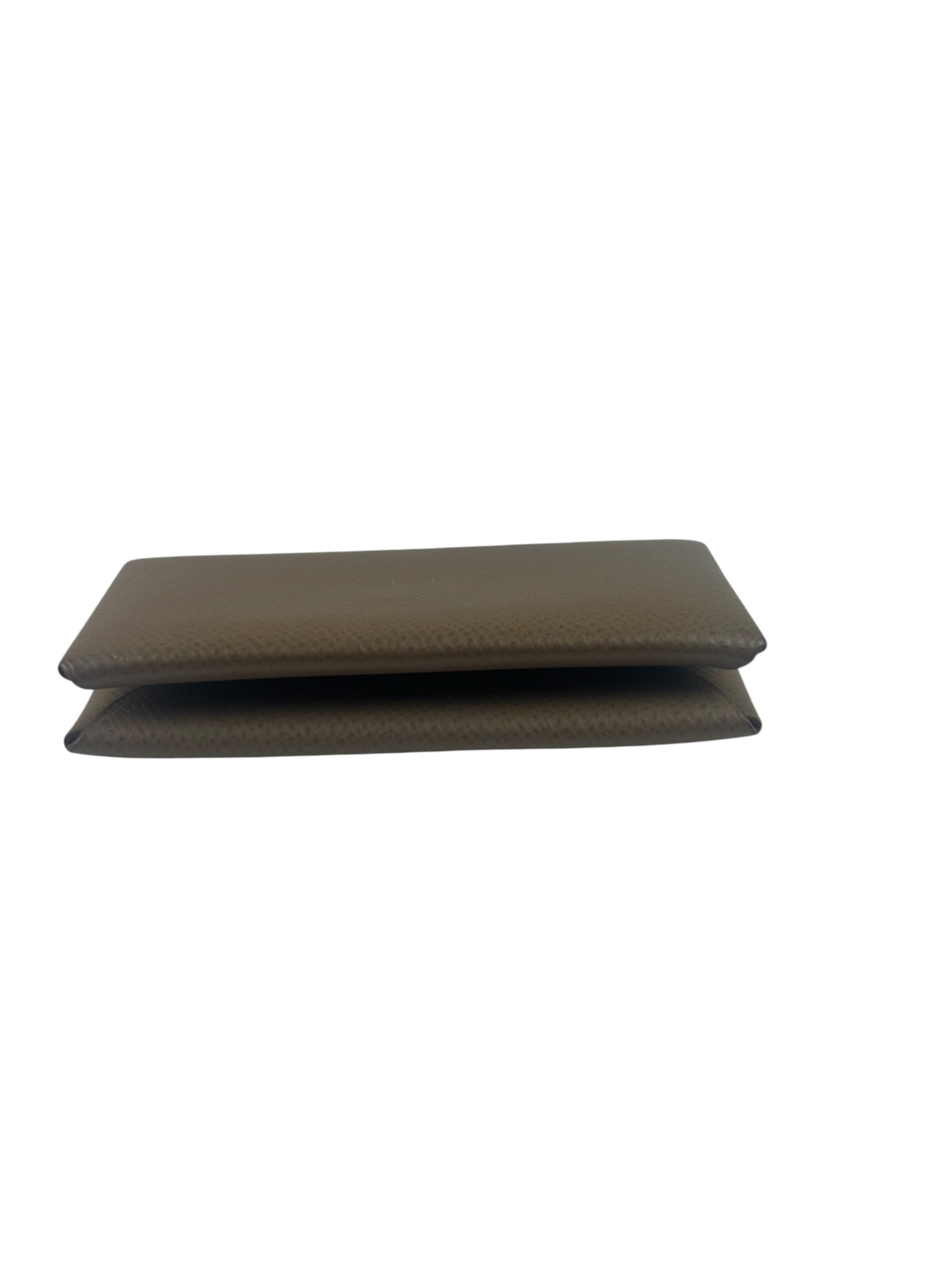 Hermes Beige Leather Calvi Coin Holder