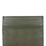 Bottega Veneta Intrecciato Cardholder Navy/Olive