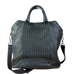 Bottega Veneta Black Intrecciato Leather 2Way Tote