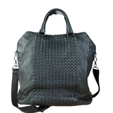 Bottega Veneta Black Intrecciato Leather 2Way Tote