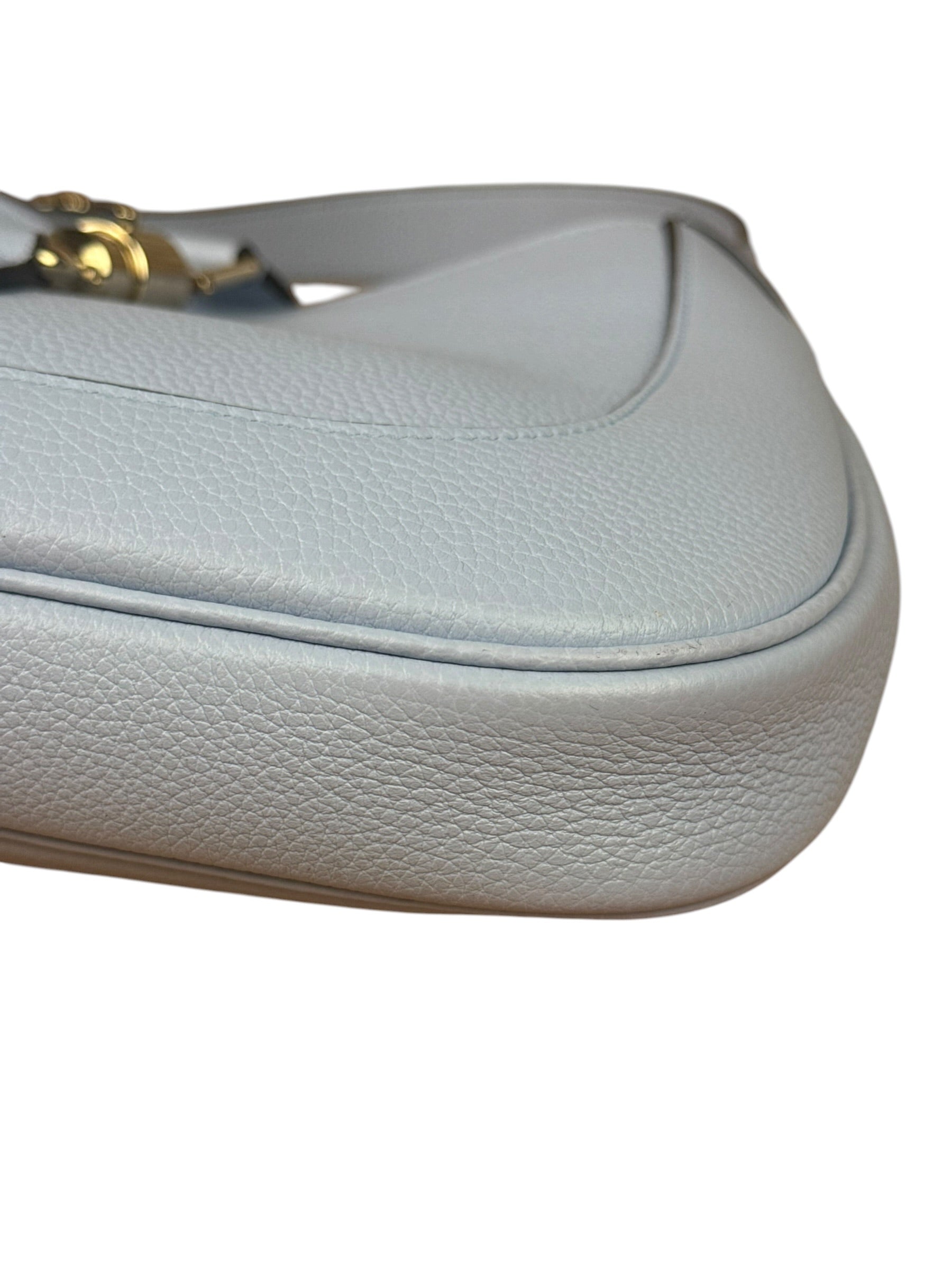 Gucci Jackie 1961 Hobo Bag Light Blue Grained Leather