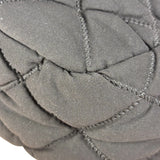 Chanel Black Quilted Satin Chain Shoulder Bag 2008