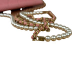 Chanel Pink Quilted Leather Pearl Chain Flap Bag 2019