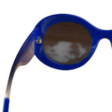 Chanel Vintage Blue Round Frame Sunglasses