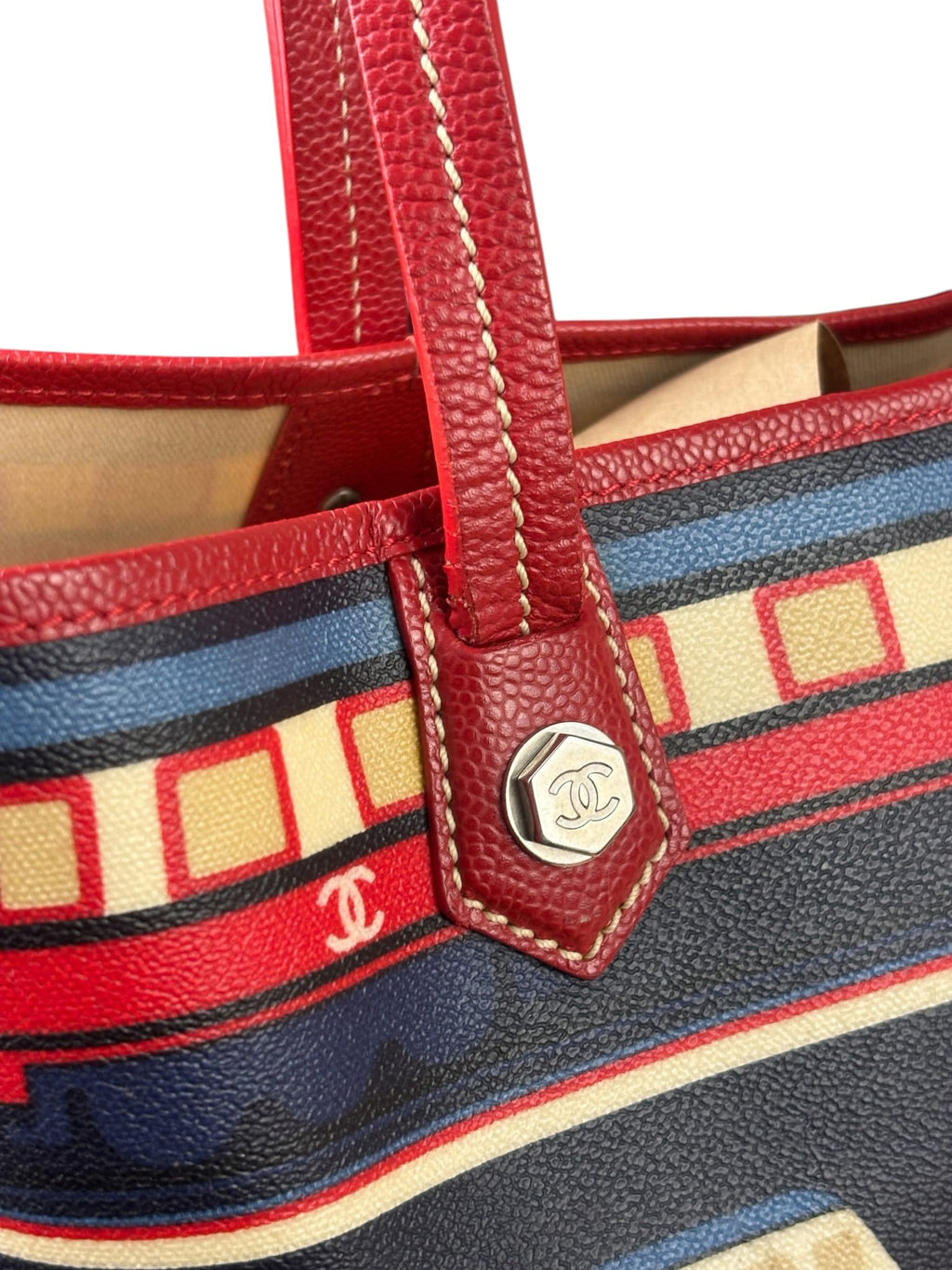 Chanel Colorblock Caviar Le Train Station Tote 2006