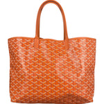 Goyard Saint Louis Orange Leather Tote Bag