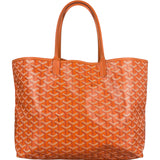 Goyard Saint Louis Orange Leather Tote Bag