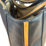Chloe Black Leather Roy Large Zip Shoulder Bag