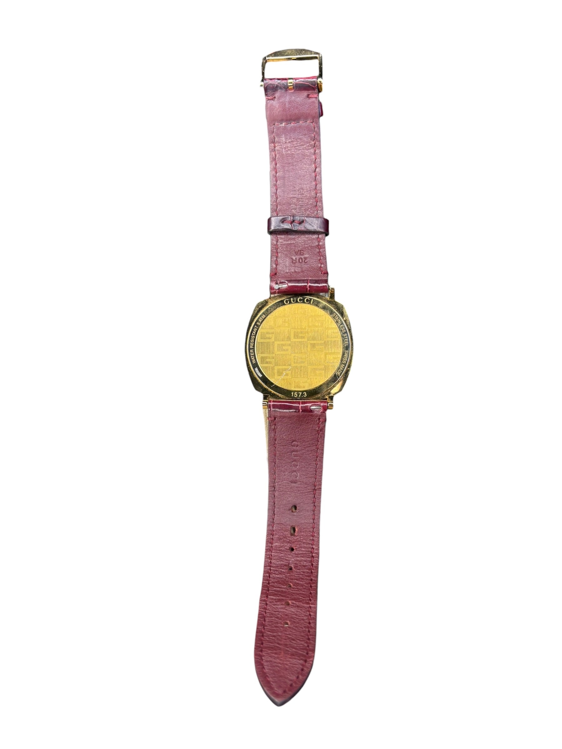 Gucci 157.3 Grip Leather Strap