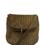 Bottega Veneta Brown Intrecciato Crossbody
