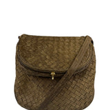 Bottega Veneta Brown Intrecciato Crossbody