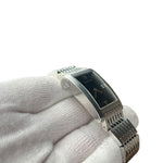 Gucci Black Tank Stainless Band