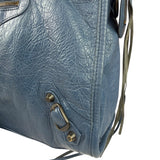 Balenciaga Blue Leather Medium Le City Two-Way Bag