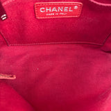 Chanel Red Quilted Leather CC Curvy Flap Bag 2015