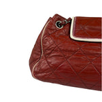 Chanel Burgundy East West Accordion Flap Bag