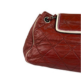 Chanel Burgundy East West Accordion Flap Bag