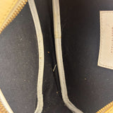 Versace Pastel Yellow Leather Logo Print Belt Bag