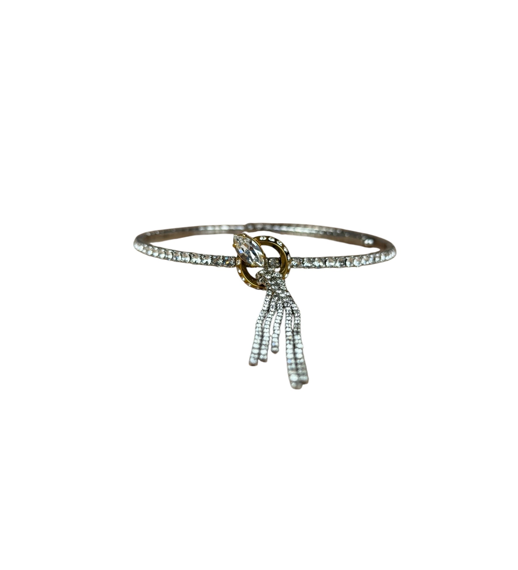 Miu Miu Crystal Jewel Fringe Choker