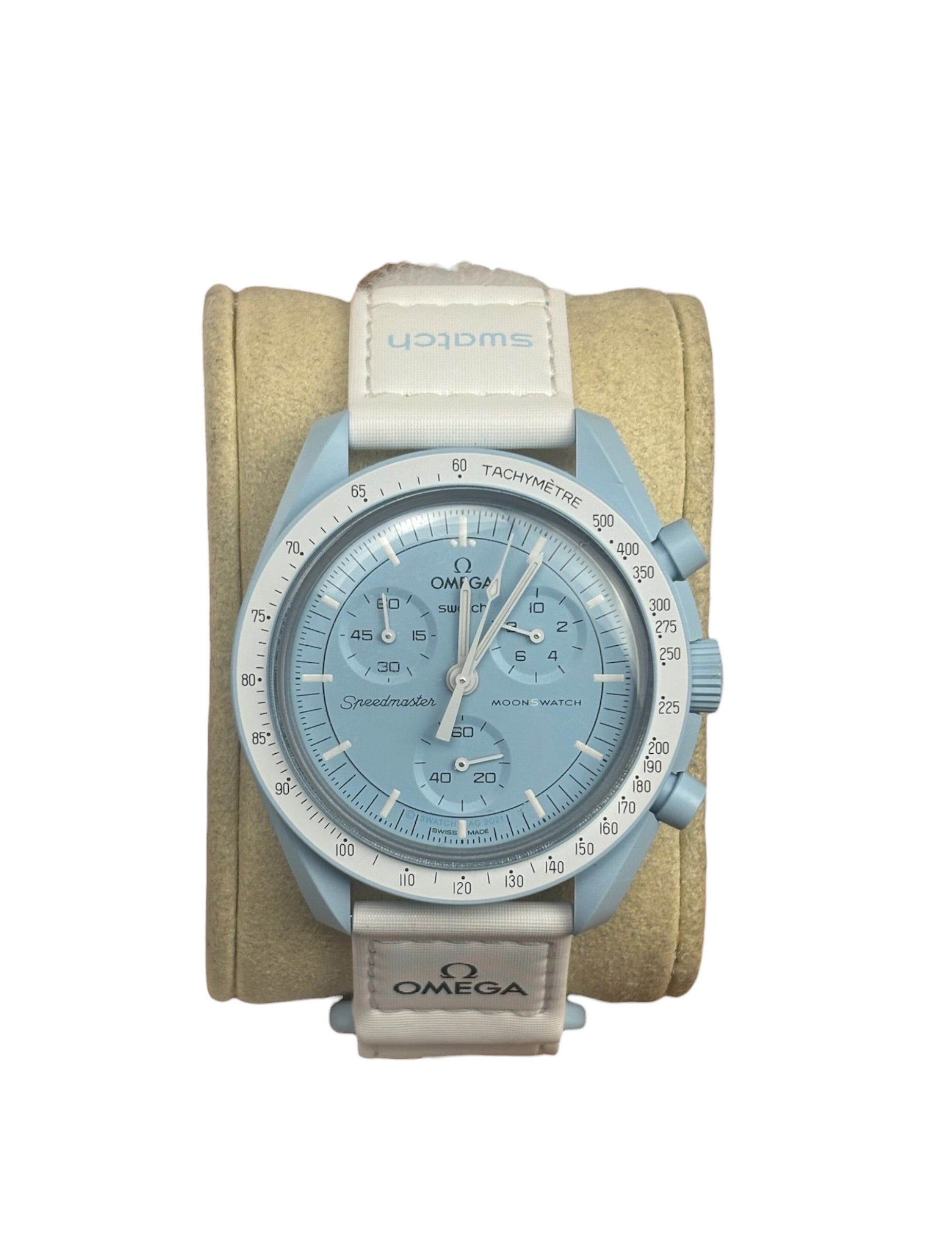 Omega X Swatch Baby Blue Speedmaster