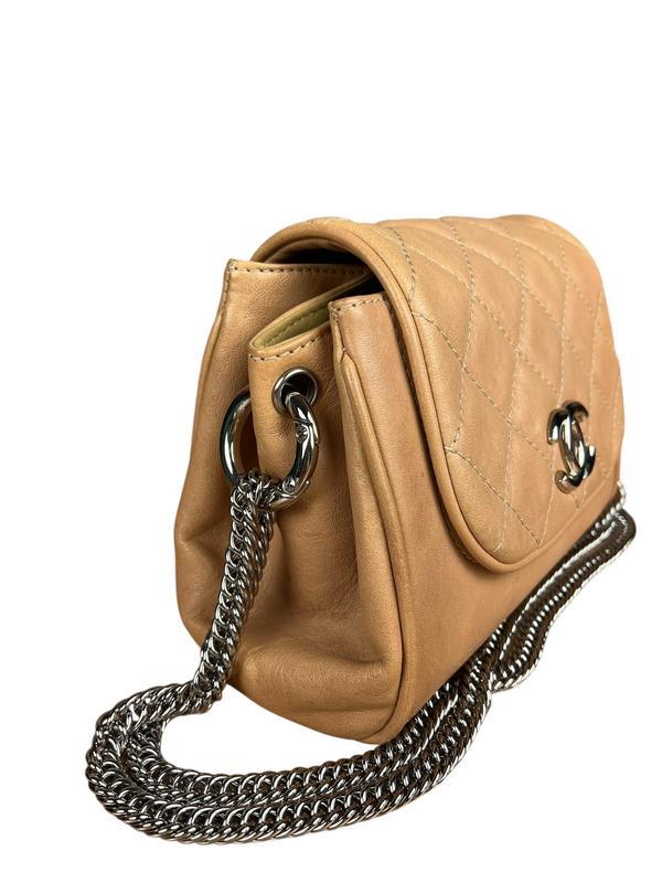 Chanel Beige Bijoux Accordion Flap Bag 2008