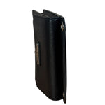 Prada Black Leather Saffiano Phone Holder