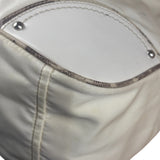 Prada White Tessuto Nylon Leather Trim Shoulder Bag