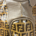 Fendi Vintage FF Brown PVC Handbag