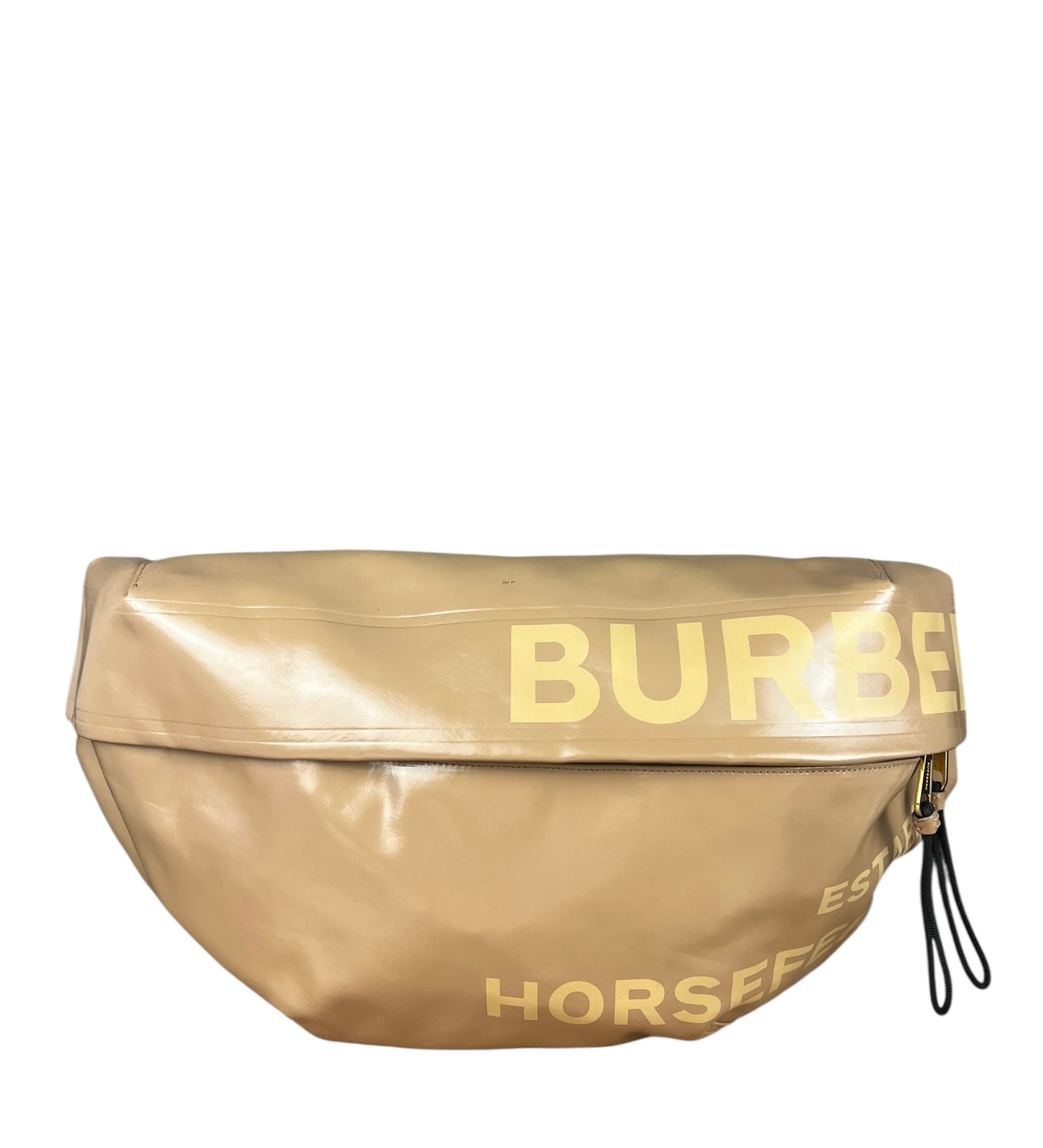 Beige Burberry Horseferry Large Beltbag