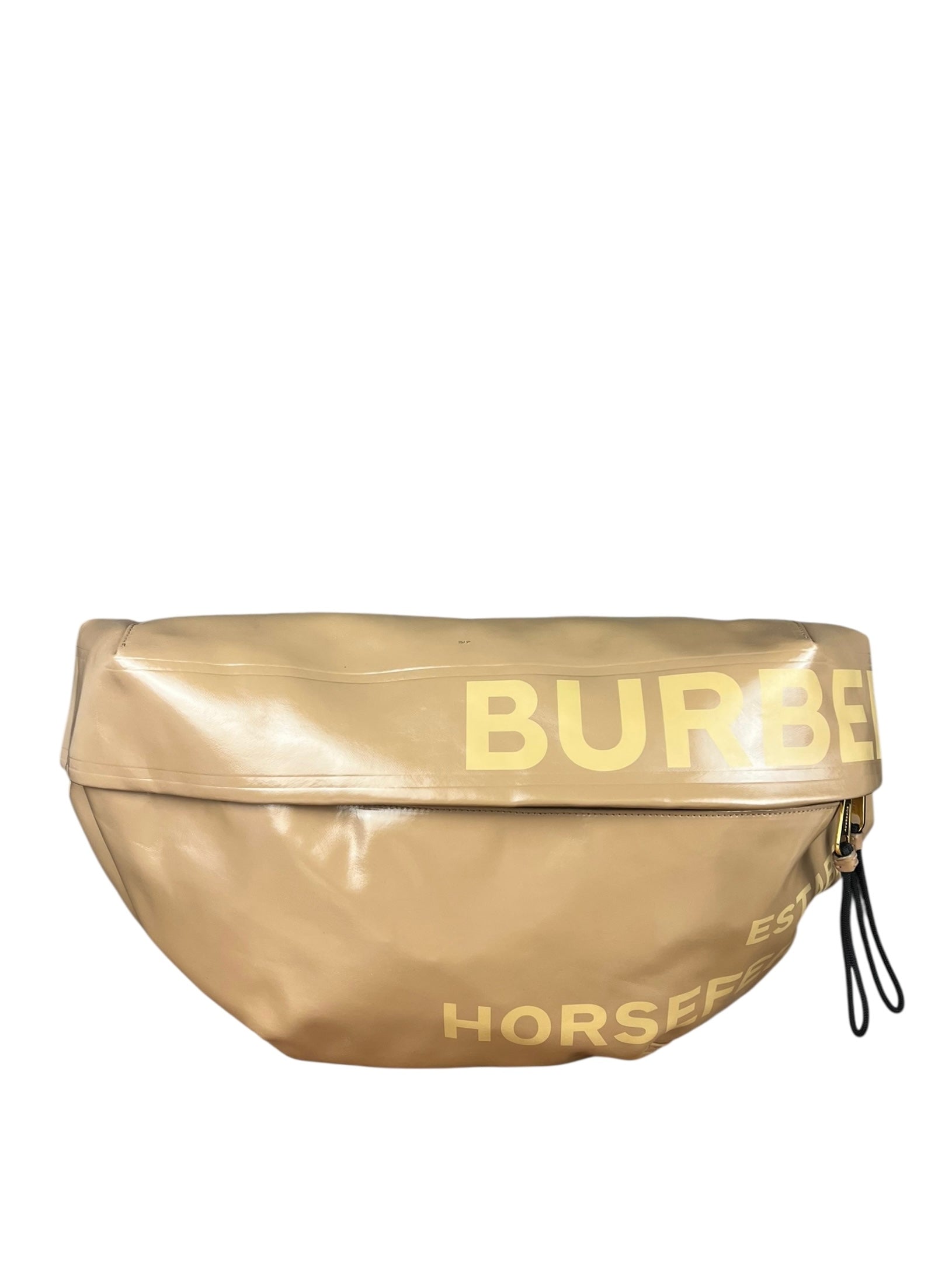 Beige Burberry Horseferry Large Beltbag