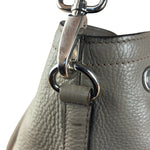 Prada Grey Vitello Daino Leather 2Way Handbag