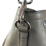 Prada Grey Vitello Daino Leather 2Way Handbag