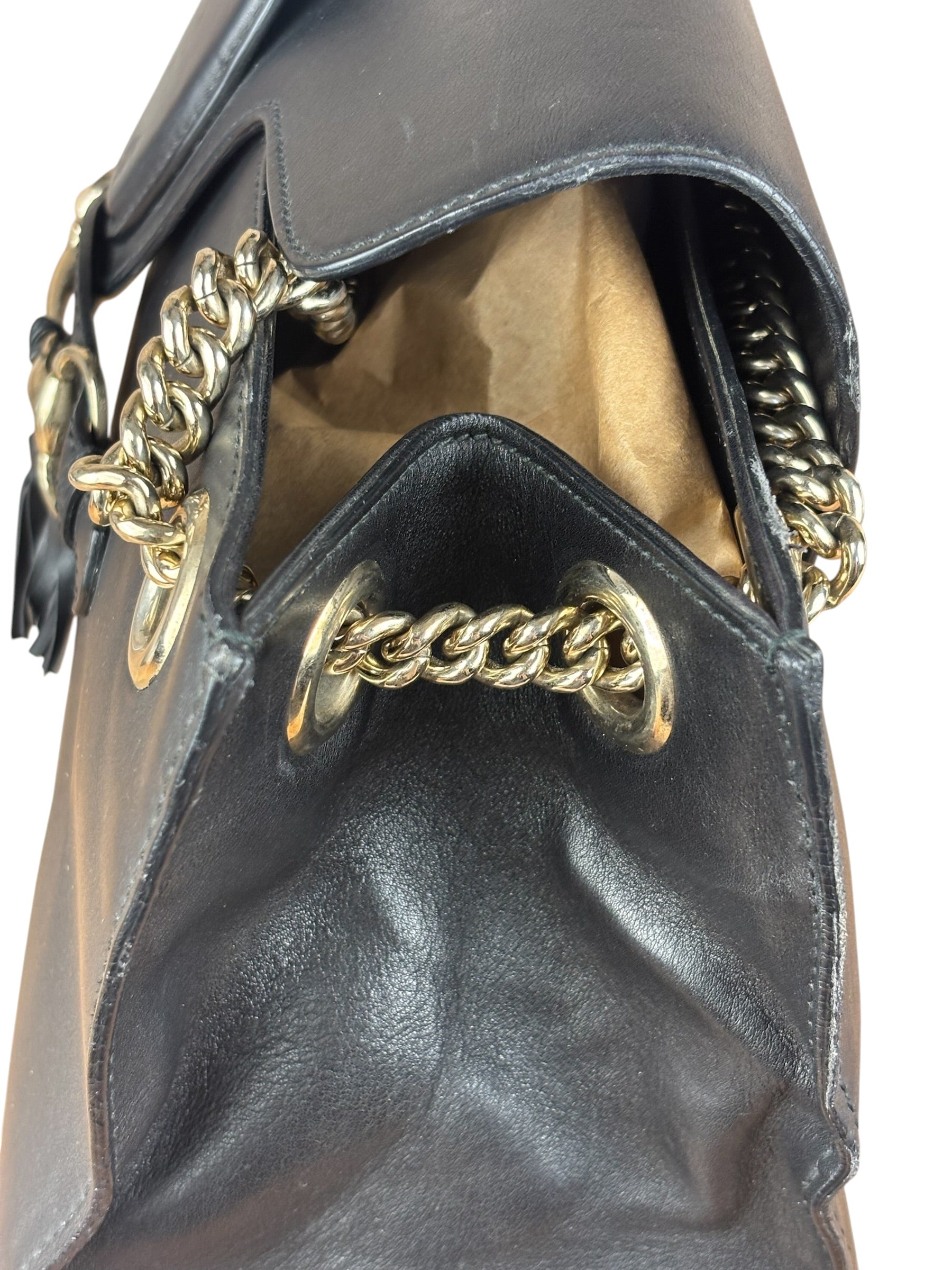 Gucci Black Emily Leather Shoulder Bag