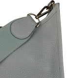 Hermes Evelyne Clemence Light Blue Leather Shoulder Bag