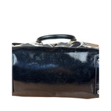 Coach Vintage Trim Leather Hand Drawn Scarf Print Satchel Two-Way Bag