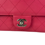 Chanel Pink Quilted Leather Accordion Flap Bag 2014