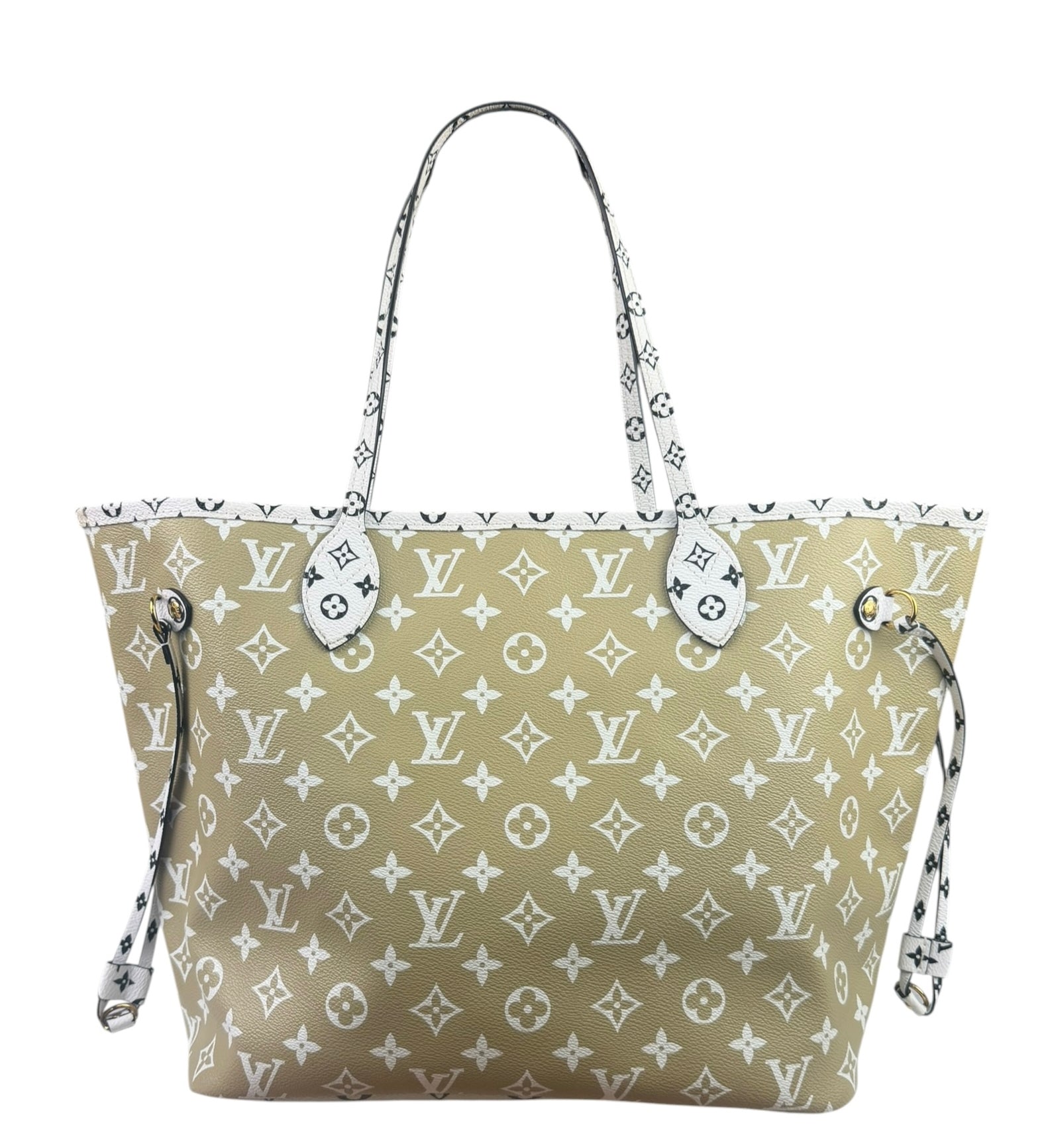 Louis Vuitton Olive Green/Beige Monogram Giant Neverfull MM