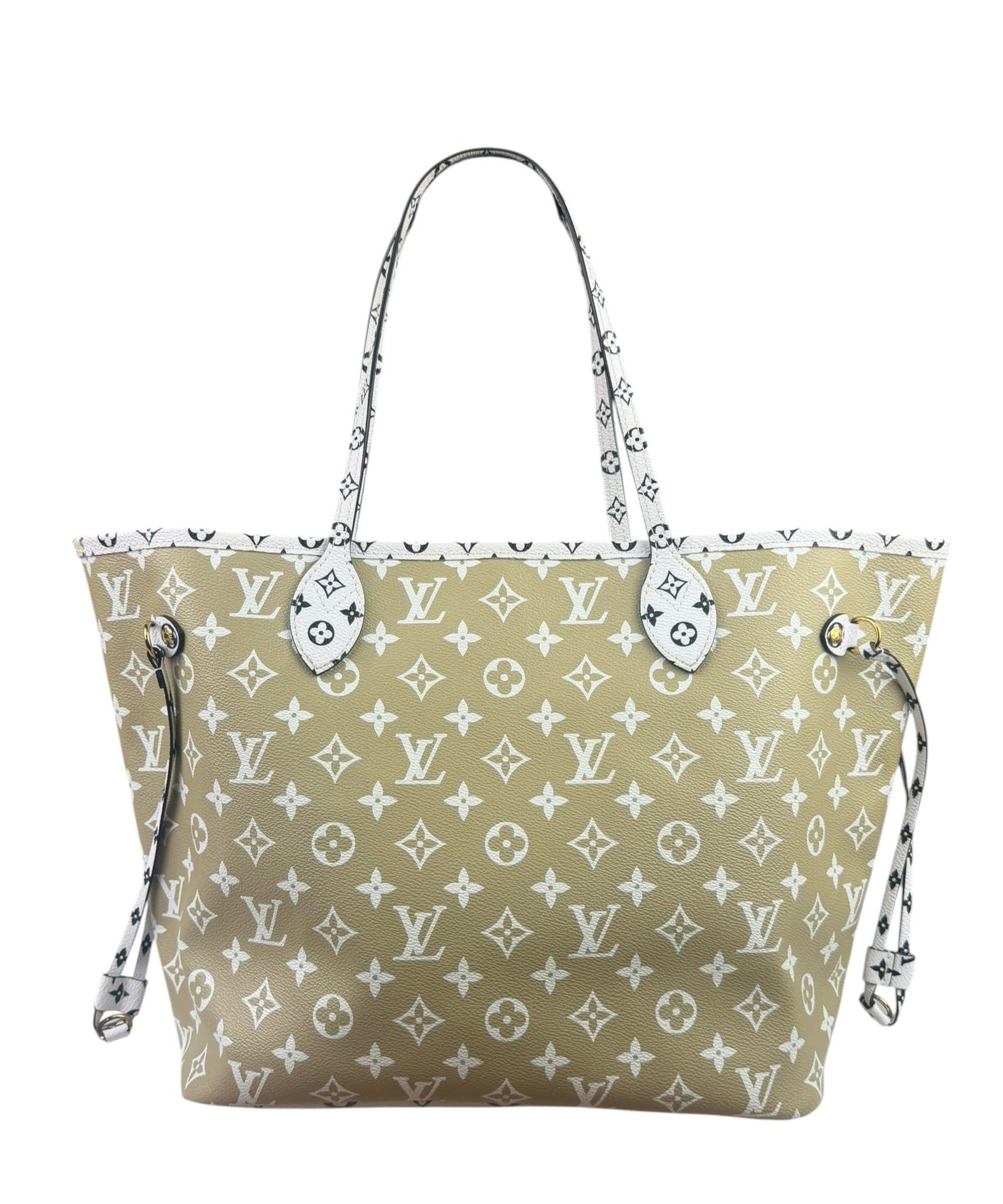 Louis Vuitton Olive Green/Beige Monogram Giant Neverfull MM