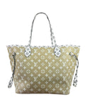 Louis Vuitton Olive Green/Beige Monogram Giant Neverfull MM