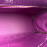 Hermes Kelly 35 Purple Ghillies Swift Togo Leather Handbag 2015